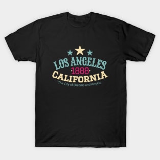 Los Angeles California 1888 - Los Angeles College style Logo T-Shirt